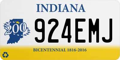 IN license plate 924EMJ