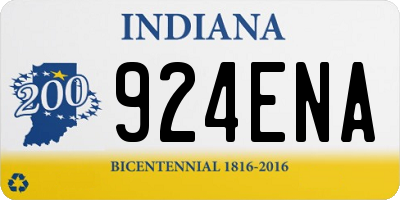 IN license plate 924ENA