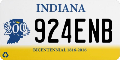 IN license plate 924ENB