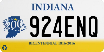 IN license plate 924ENQ