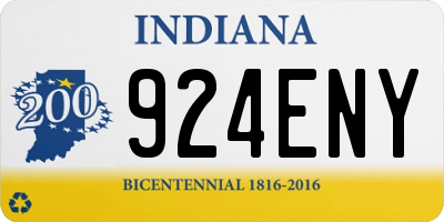 IN license plate 924ENY