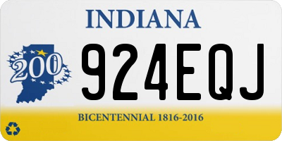 IN license plate 924EQJ