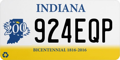 IN license plate 924EQP
