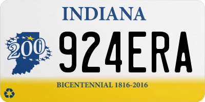 IN license plate 924ERA
