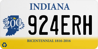 IN license plate 924ERH