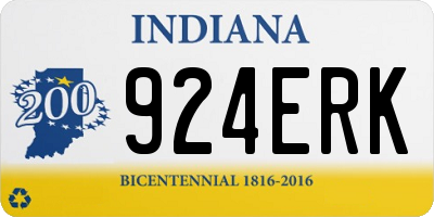 IN license plate 924ERK