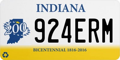IN license plate 924ERM