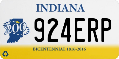 IN license plate 924ERP