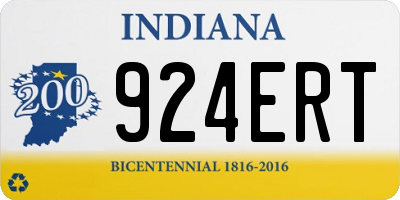 IN license plate 924ERT