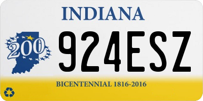 IN license plate 924ESZ