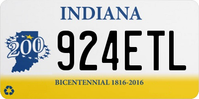 IN license plate 924ETL