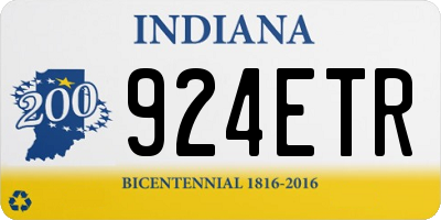 IN license plate 924ETR