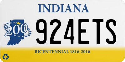 IN license plate 924ETS
