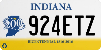 IN license plate 924ETZ
