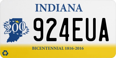 IN license plate 924EUA