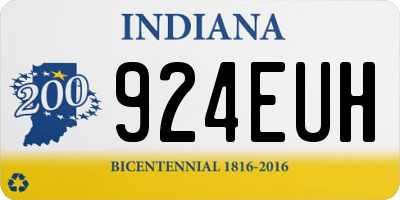 IN license plate 924EUH