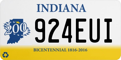 IN license plate 924EUI