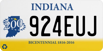 IN license plate 924EUJ