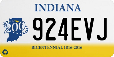 IN license plate 924EVJ