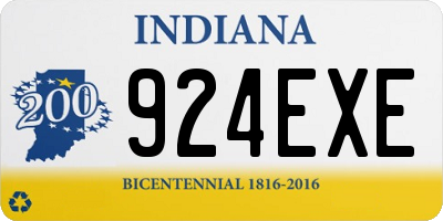 IN license plate 924EXE
