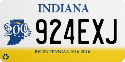 IN license plate 924EXJ