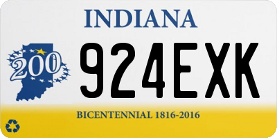 IN license plate 924EXK