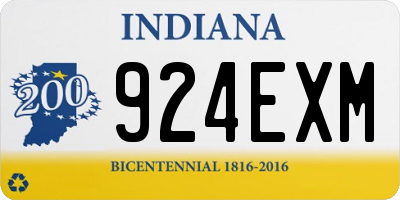 IN license plate 924EXM