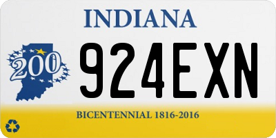 IN license plate 924EXN