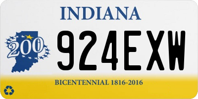 IN license plate 924EXW