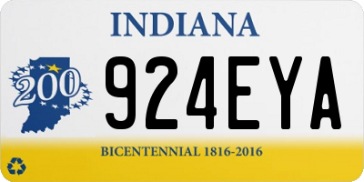IN license plate 924EYA