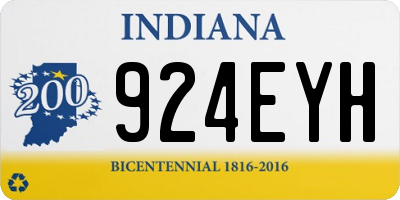 IN license plate 924EYH