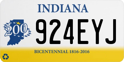 IN license plate 924EYJ