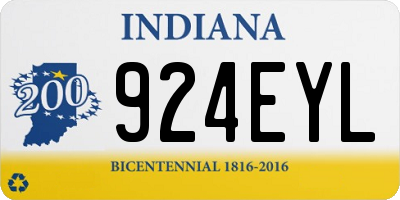IN license plate 924EYL