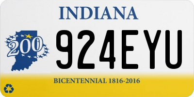 IN license plate 924EYU