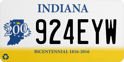 IN license plate 924EYW