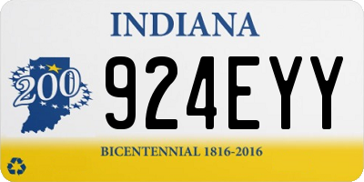 IN license plate 924EYY