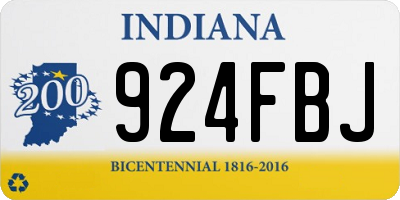 IN license plate 924FBJ