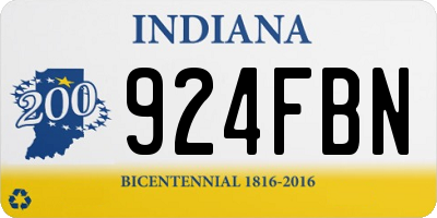 IN license plate 924FBN