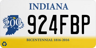 IN license plate 924FBP