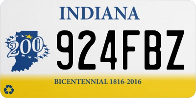 IN license plate 924FBZ