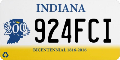 IN license plate 924FCI