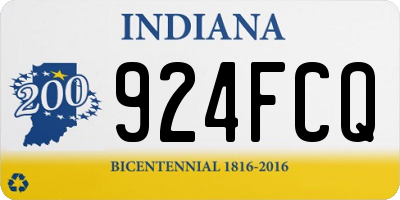 IN license plate 924FCQ