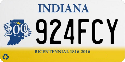 IN license plate 924FCY