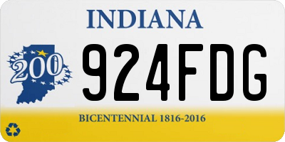 IN license plate 924FDG