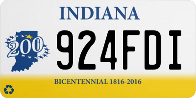IN license plate 924FDI