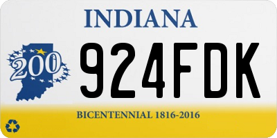 IN license plate 924FDK