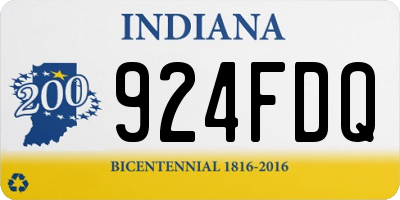 IN license plate 924FDQ