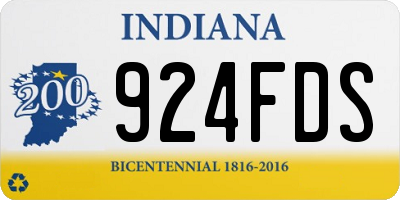 IN license plate 924FDS