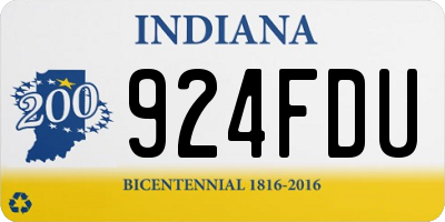 IN license plate 924FDU