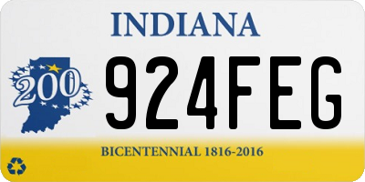IN license plate 924FEG
